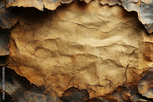 An old parchment paper back...