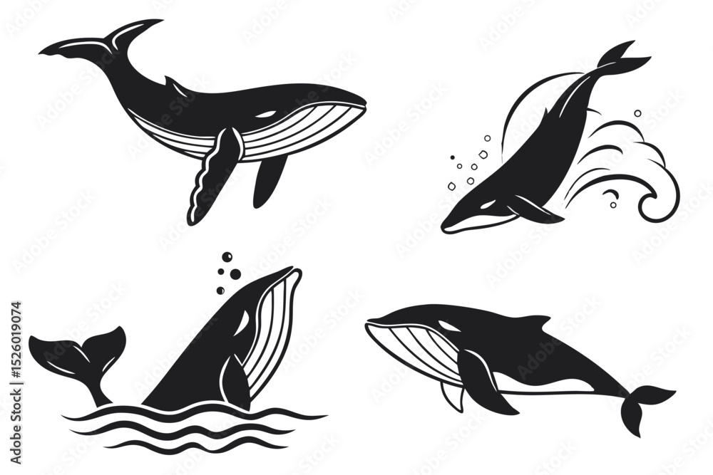 Obraz premium set of sea animals