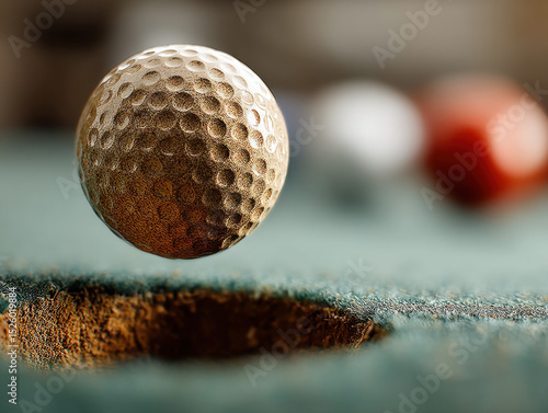 A dynamic shot of a golf ba...