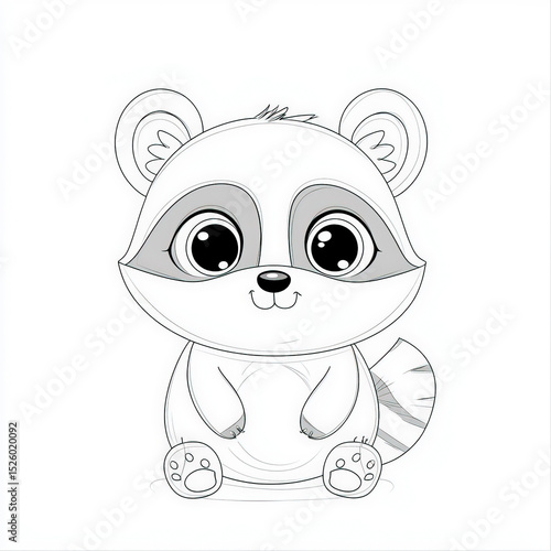 A playful raccoon looking c...