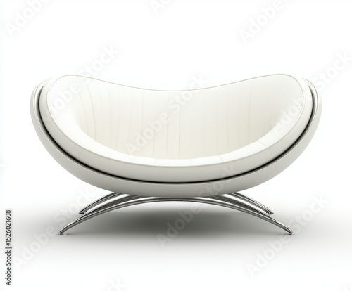 white sofa isolated