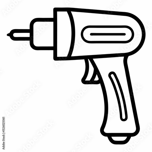 vector illustration of a heat gun