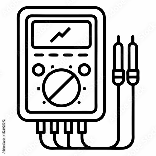 multimeter vector illustration