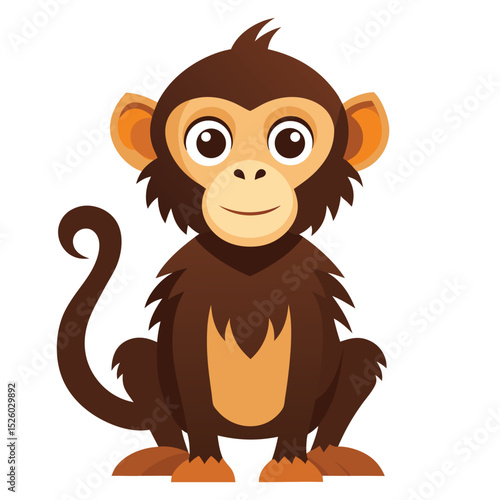 monkey vector image on white background