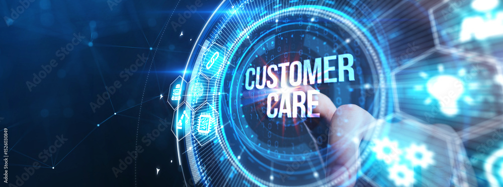 Obraz premium Individual customer service and CRM. Customer care.