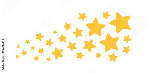 Golden Star Burst A Sparkling Illustration of Celestial Magic