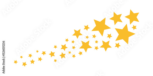 Golden Starburst Sparkling Celestial Design Element