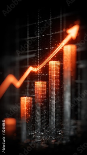 Chart showing upward trend