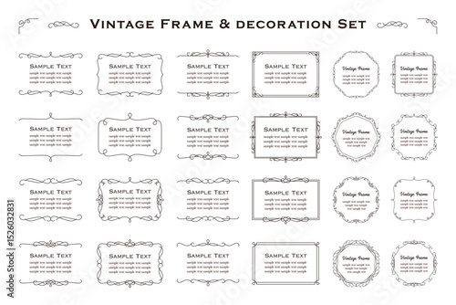 vintage frame set 4_black