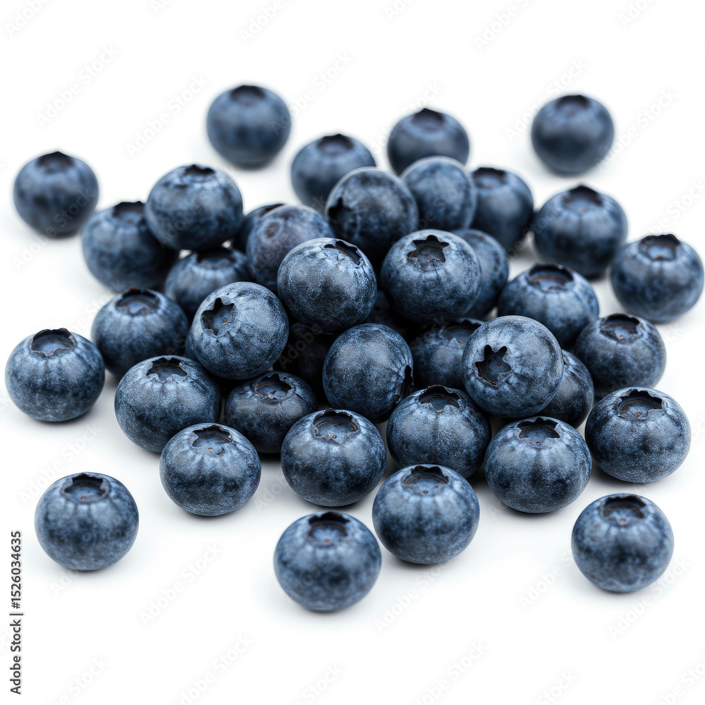 blueberries on a white background blueberries on a white background