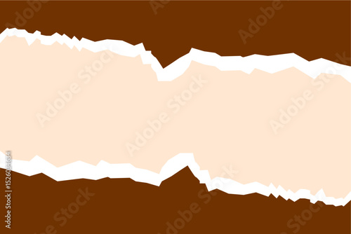 Paper Edge Effect in Brown Tones