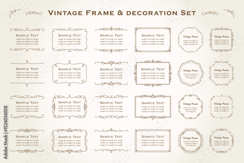 vintage frame set 4_sepia