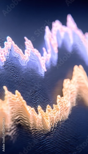 Abstract stock chart