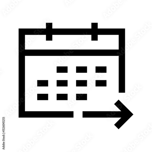 Calendar Arrow Right Icon