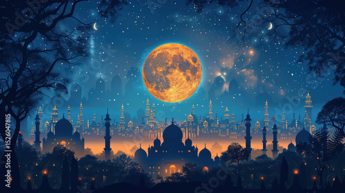 Vector islamic mosque background for Ramadan Kareem.jpeg