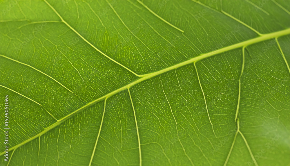 close up view of vibrant green leaf showcasing intricate vein patterns and smooth texture close up view of vibrant green leaf showcasing intricate vein patterns and smooth texture