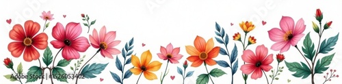 Wallpaper Mural Intricate watercolor flower arrangements, stock illustrations , lily, greeting Torontodigital.ca