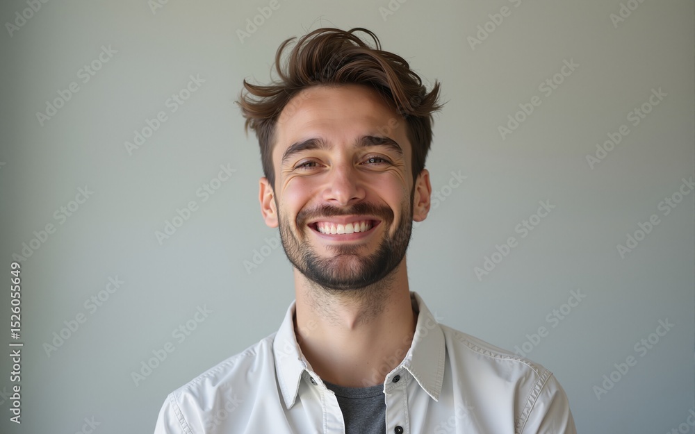 Portrait of a happy young casual man standing. High quality Portrait of a happy young casual man standing. High quality