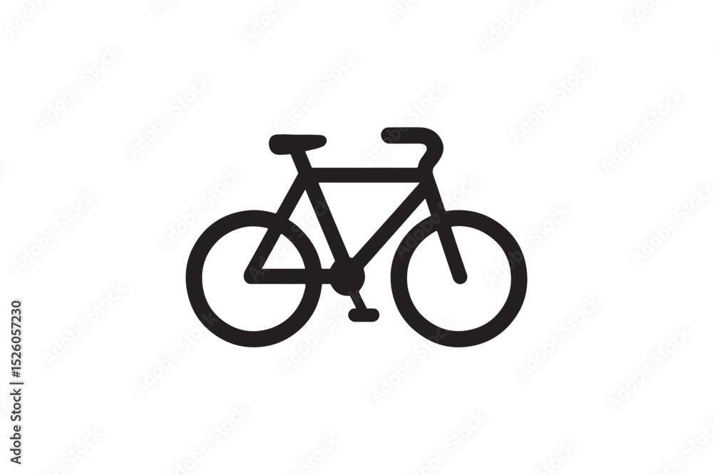 Bi cycle silhouette on white background.01 Bi cycle silhouette on white background.01