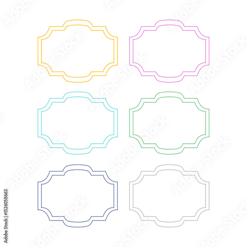 Wedding Stylish Romance Ornamental Tags Collection
