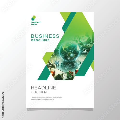 Science company cover template design