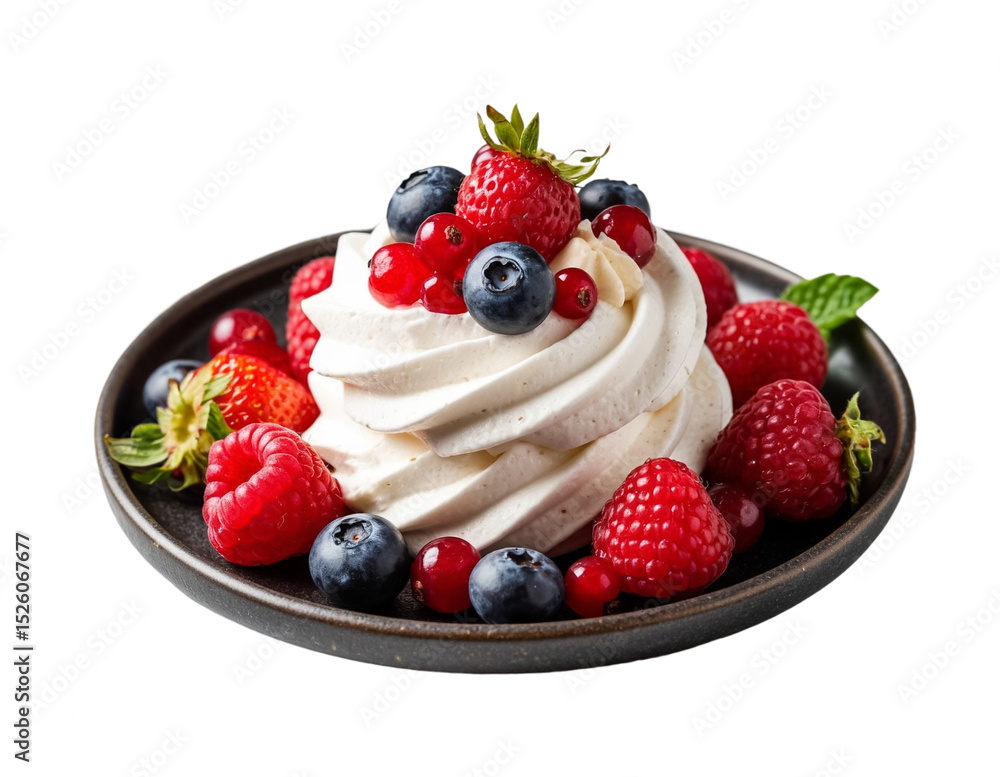 Cake with berries on transparent background. Cake with berries on transparent background.