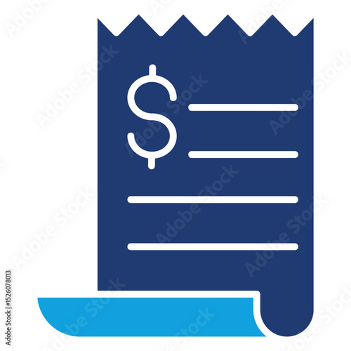 Invoice Flat Blue Icon