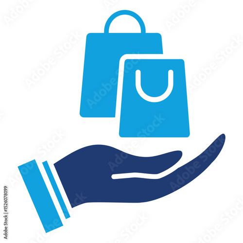 Sales Flat Blue Icon