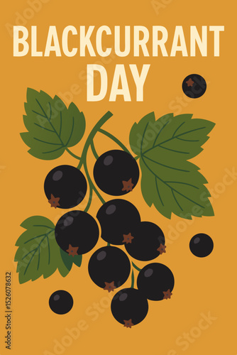 Blackcurrant day poster