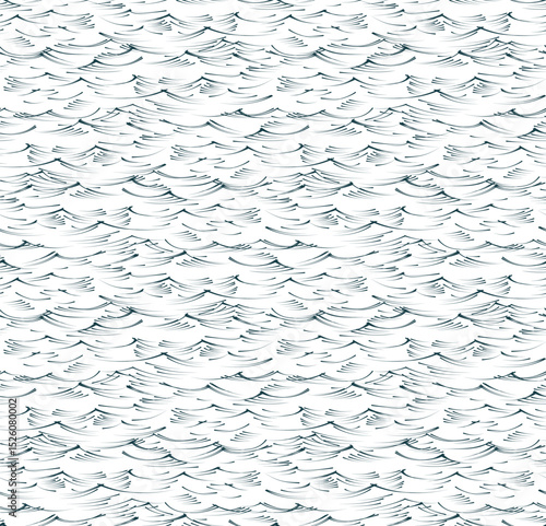 Seamless background with blue wave.