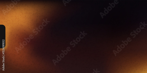 Retro photo film. Dark vintage film texture with soft orange light leaks. Blurred retro background of old analog photography. Grunge gradient overlay. Abstract vector illustration.