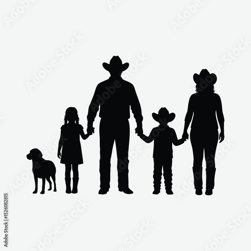Download high-quality family poses vector silhouette. Perfect for t-shirts, logos, crafts, cards & more. Ideal for designers & crafters
