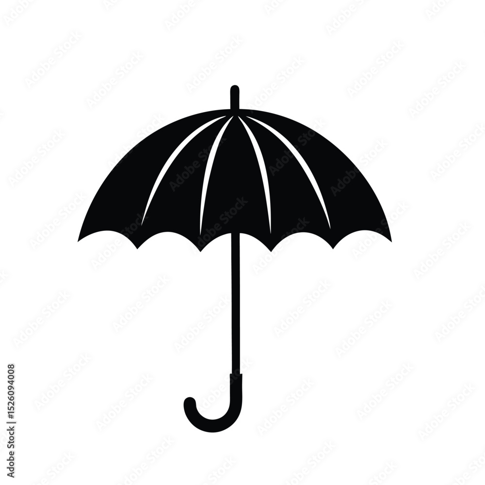 Autumn umbrella vector silhouette Autumn umbrella vector silhouette