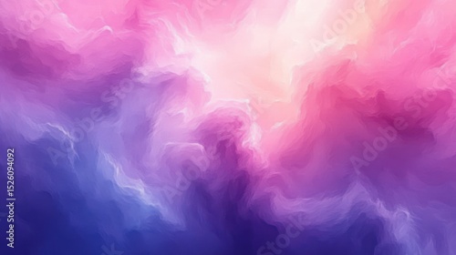 Abstract swirling clouds in shades of purple, pink, and blue creating a dreamy, soft textured atmosphere