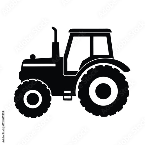 Tractor vector silhouette