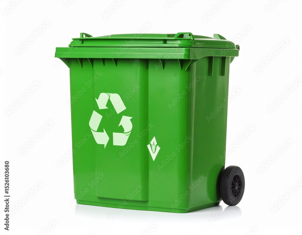 green recycling bin green recycling bin