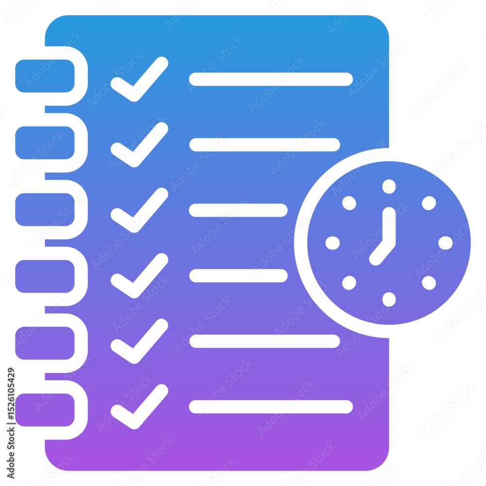 Fototapeta premium Meeting Agenda Icon