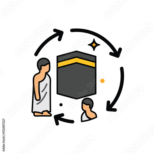Icons for muslim hajj