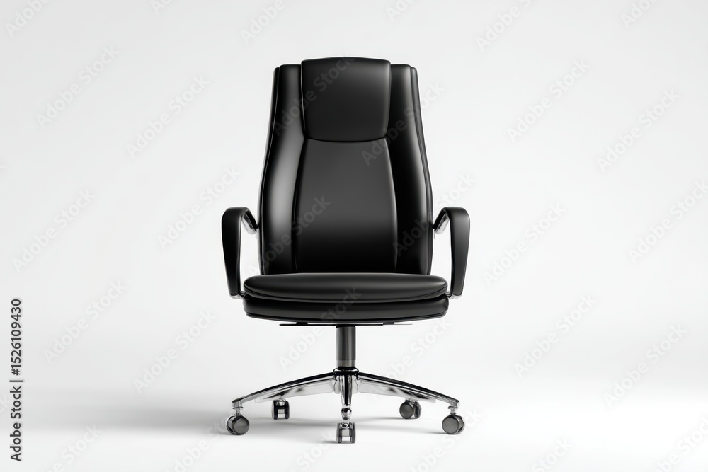 Black office chair isolated on white background Black office chair isolated on white background