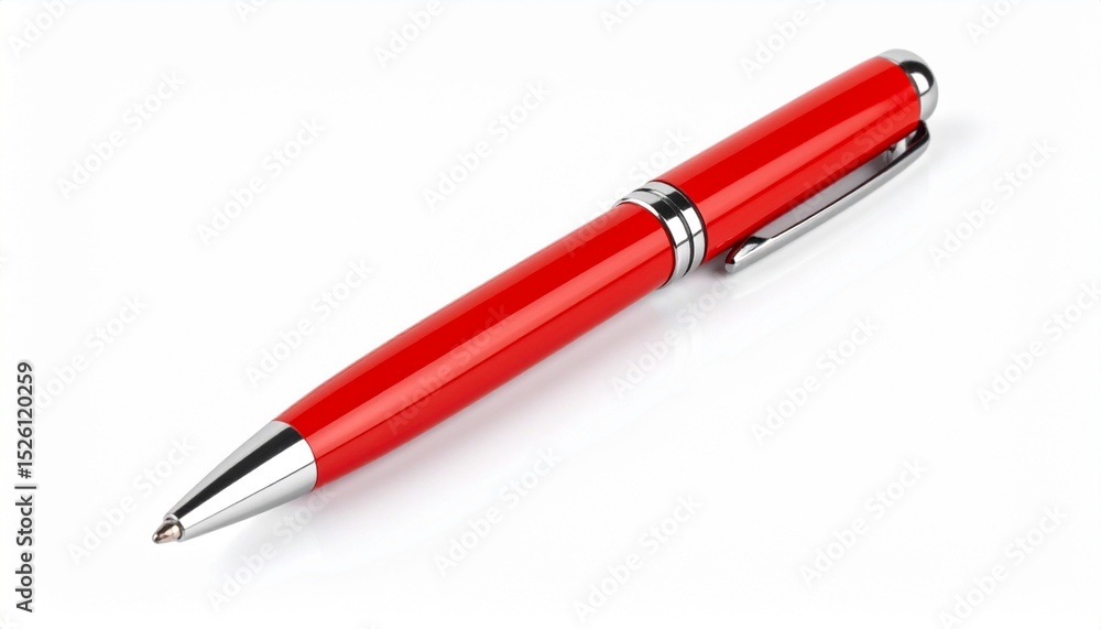 red pen on white background red pen on white background