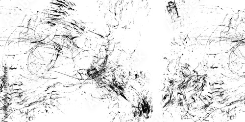 Abstract white and black texture of a grunge concrete dust wall with cracks and scratches background. vintage overly distress splatter spray vector art. Dust overlay distress grungy effect paint.