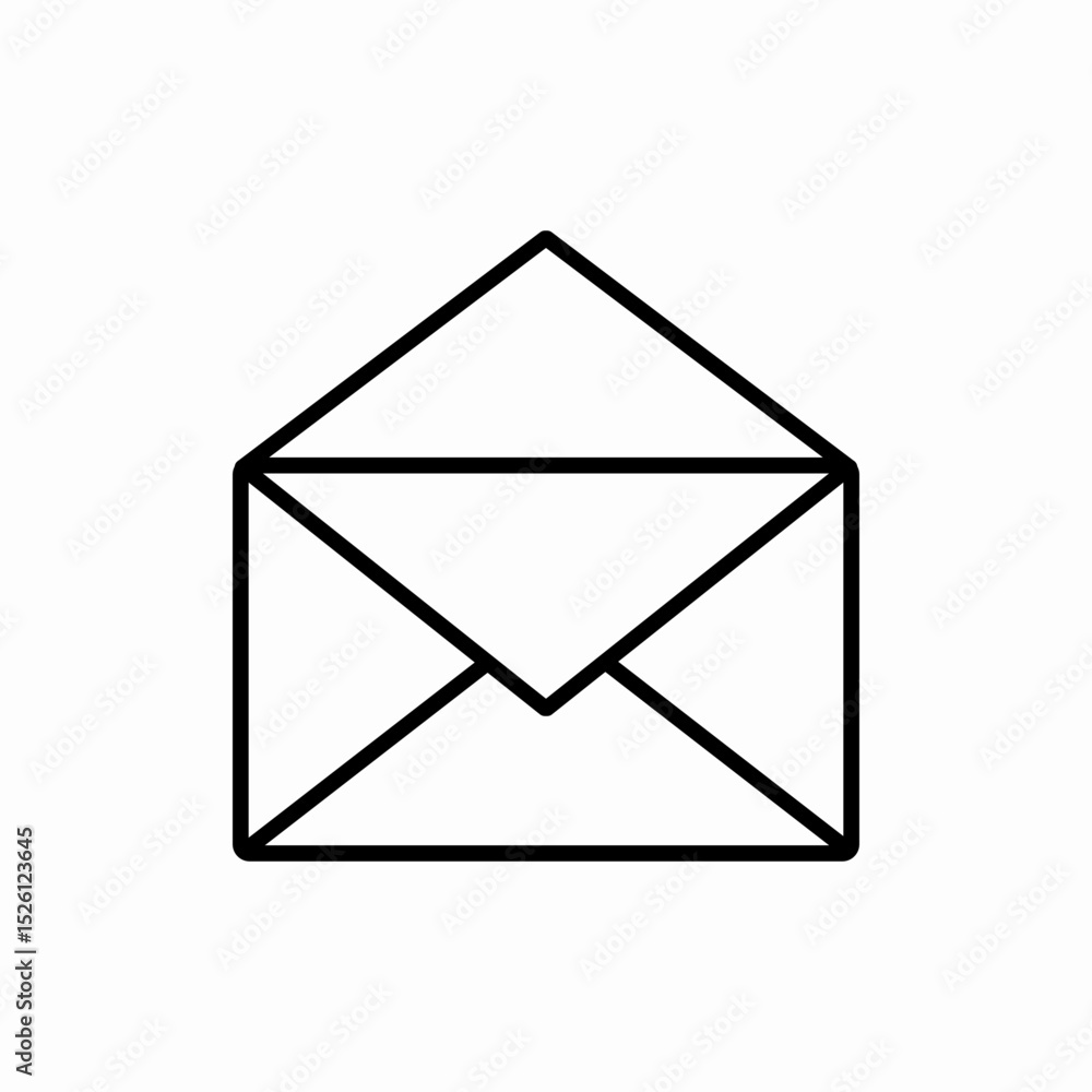 mail letter envelope icon vector sign mail letter envelope icon vector sign