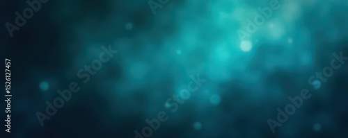 Abstract blurred gradient, white teal blue black, dark grainy glowing backdrop, sea, glow
