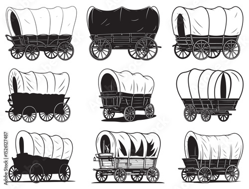PIONEER COVERED WAGON SILHOUETTE
