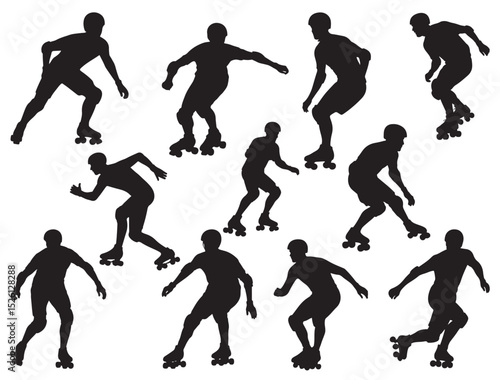 ROLLER DERBY BOY SILHOUETTE