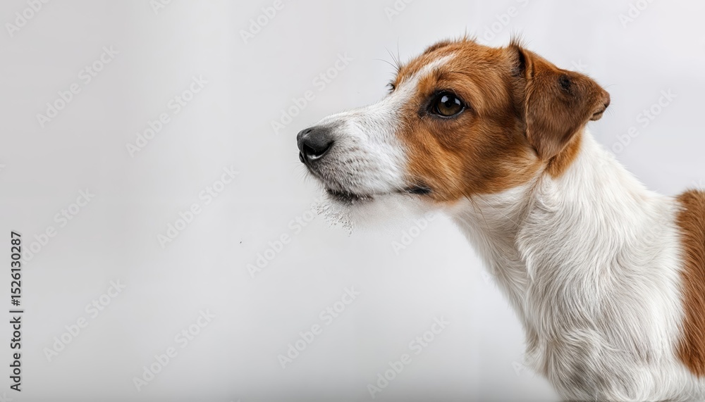 Energetic Jack Russell Terrier against a pristine white backdrop, capturing playful spirit in highresolution clarity, perfect for digital art, home decor, and design inspiration. Energetic Jack Russell Terrier against a pristine white backdrop, capturing playful spirit in highresolution clarity, perfect for digital art, home decor, and design inspiration.