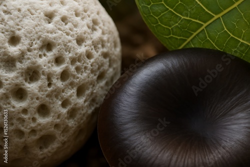Extreme Close-Up Macro Photo of Natural Textures