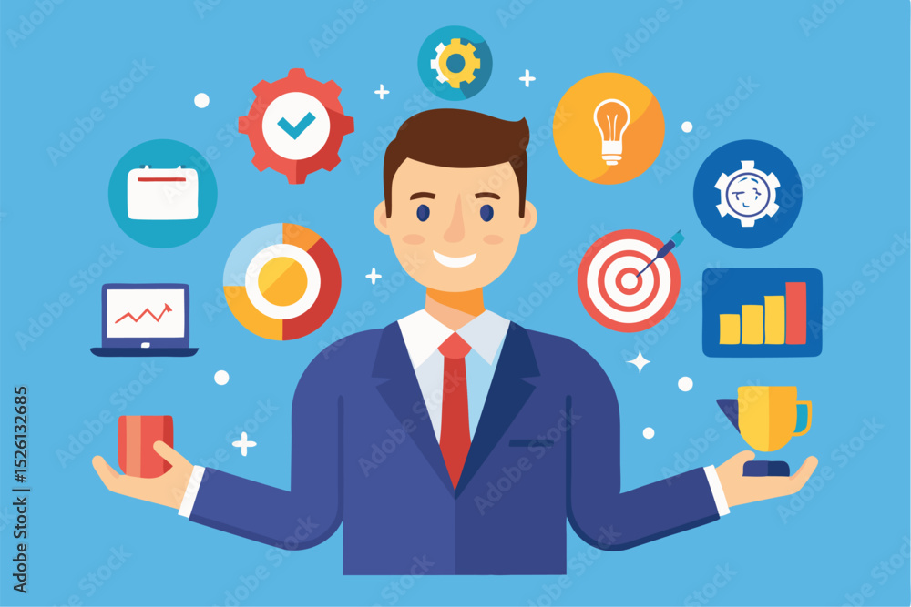 A flat vector illustration of five business people holding large golden stars, symbolizing teamwork, customer satisfaction, five-star ratings, and positive reviews. A flat vector illustration of five business people holding large golden stars, symbolizing teamwork, customer satisfaction, five-star ratings, and positive reviews.