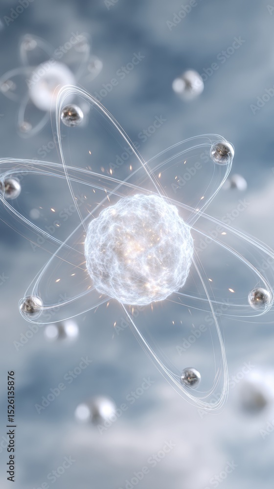 Obraz premium Quantum Computing Core Visualization with Radiating Qubit Energy Waves and Circular Data Patterns for Future Technology Innovation