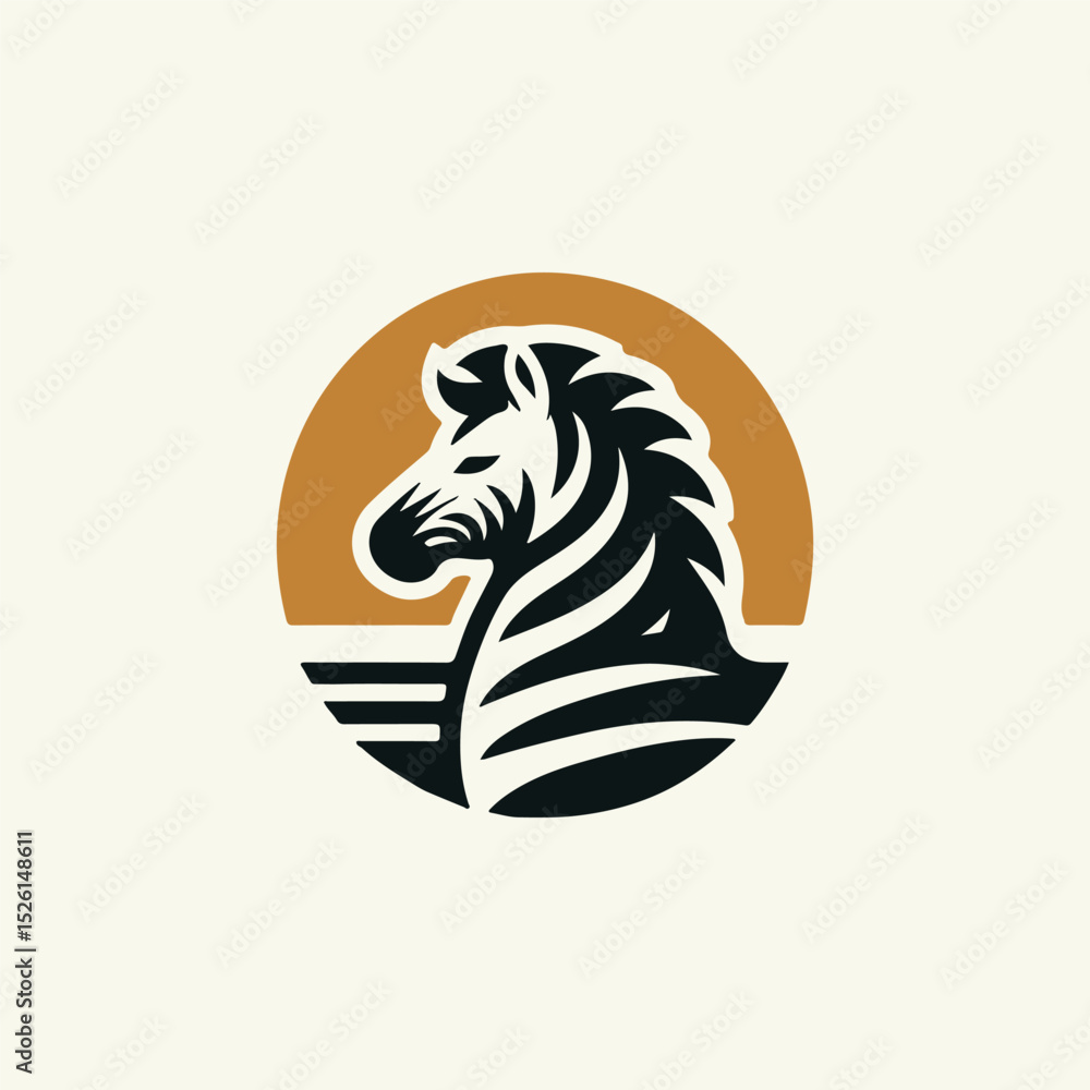 Fototapeta premium Majestic zebra logo
